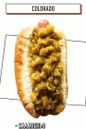 hot dog avec piments jalapeno vert chaud