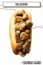 hot dog avec gombo frit