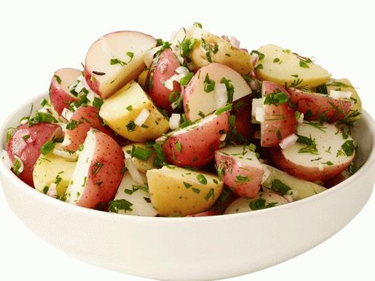 23. Salade de pommes de terre au vinaigre et aux herbes