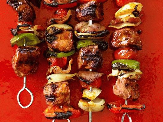 Kebab au boeuf et au bacon