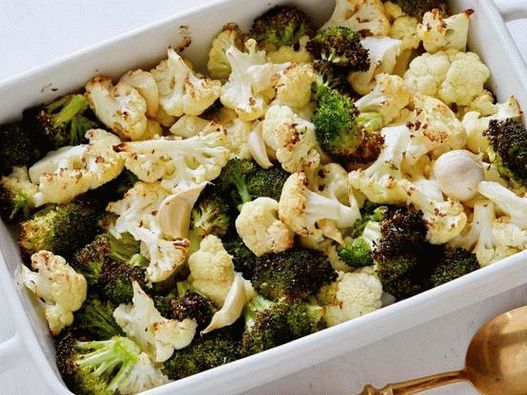 N ° 33: Brocoli cuit au four avec du chou-fleur