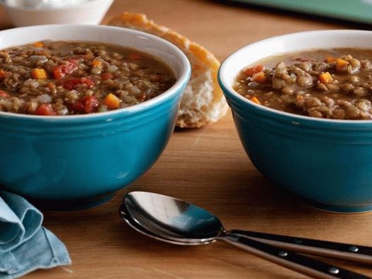 N ° 5: Soupe végétarienne aux lentilles