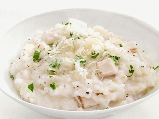Risotto au fromage et au poulet