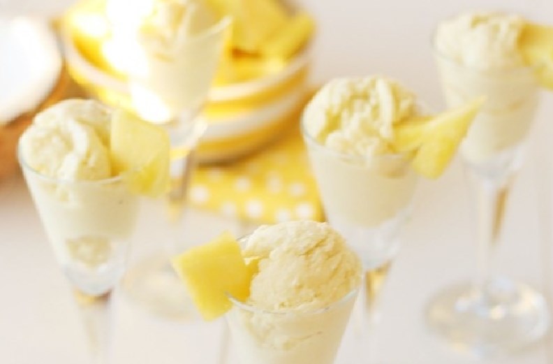 Crème glacée à l'ananas