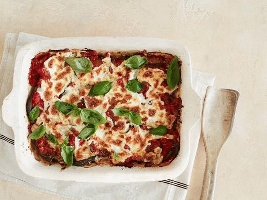 Photo Aubergine avec Parmesan et Mozzarella