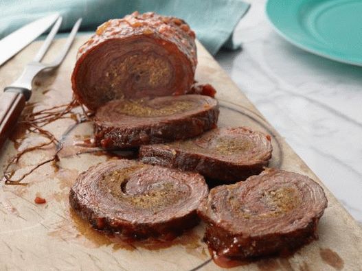 Rouleau de photo de boeuf italien au fromage