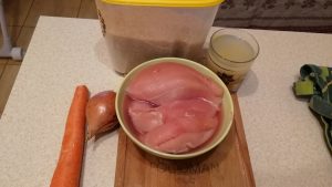 Pilaf de poulet rapide