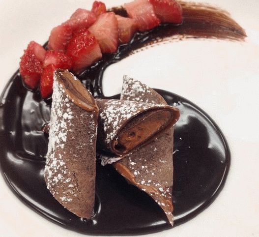 Photo Crêpes Avec Mousse Au Chocolat