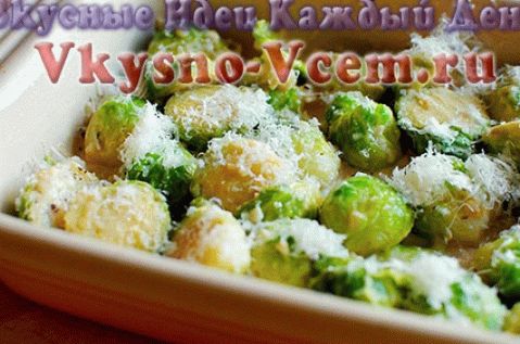 choux de Bruxelles au four avec du fromage