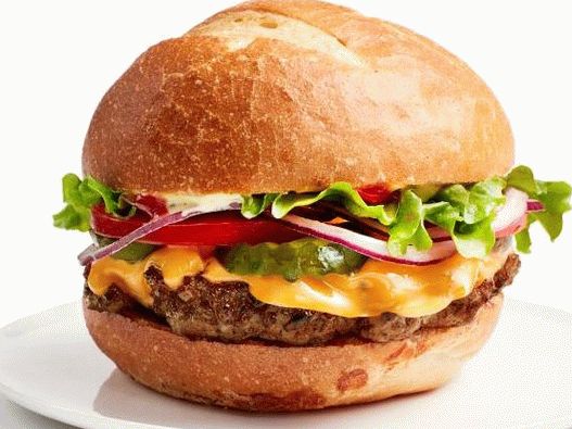 Photo d'un burger dans un diner