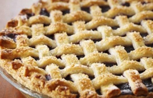 Tarte aux myrtilles avec osier