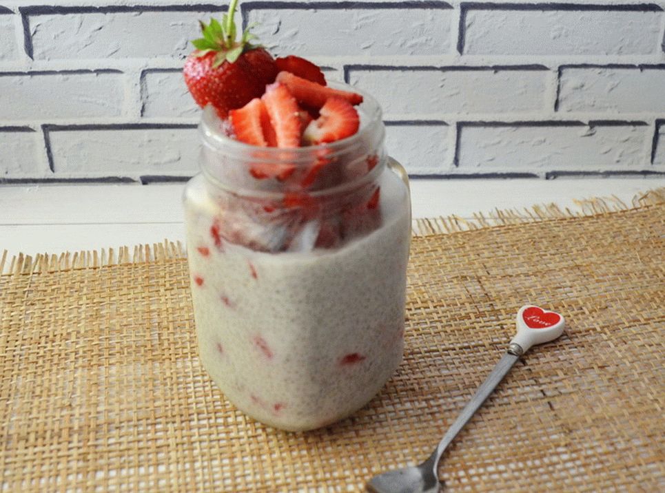 Pudding à la fraise Chia
