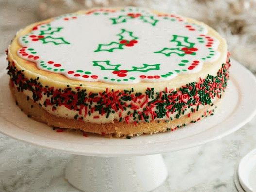 Photo d'un gâteau au fromage de Noël