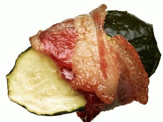 Courgettes, enveloppé dans, bacon
