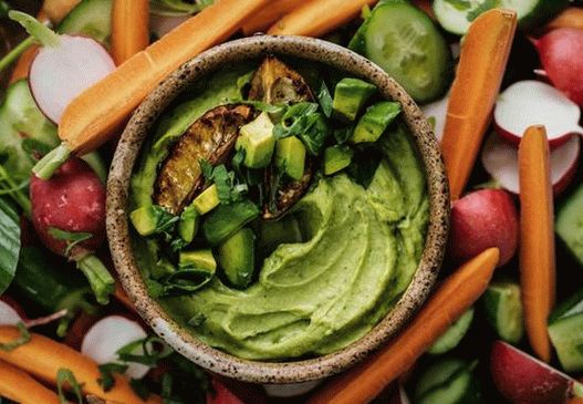 Sauce photo à l'avocat et aux haricots blancs