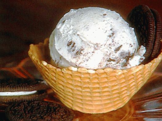 Photo Glace artisanale avec biscuits Oreo sans glace