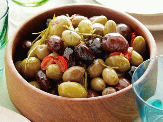 Photographie de plat - Olives épicées au four
