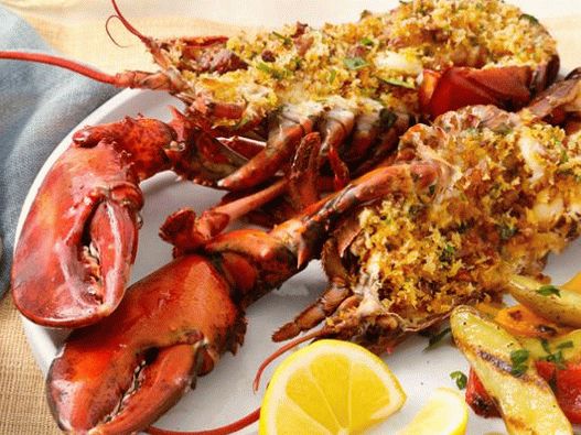 Photo de homards grillés farcis portugais