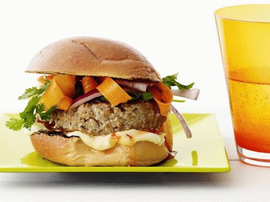 Photo de porc hamburger thaïlandais
