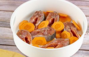 Saumon rose cuit à la vapeur