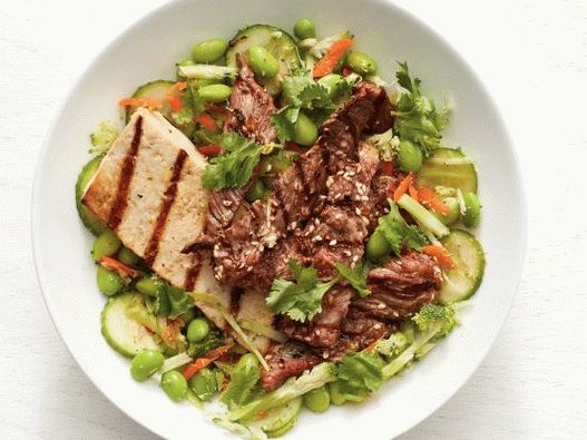 Photo boeuf vietnamien au sésame et au tofu