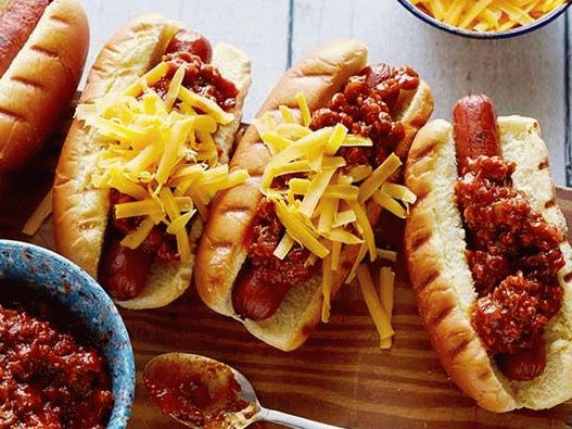 Photo Hot Dogs avec sauce à la viande