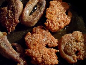 Caviar de brochet frit