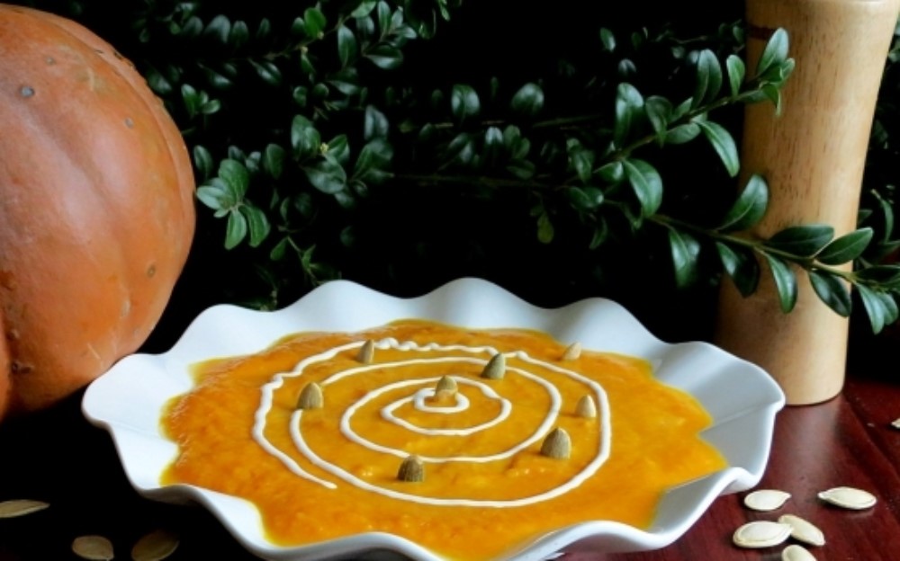 Soupe au potiron et au gingembre