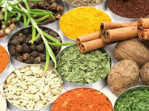 Cuisine indienne. Epices