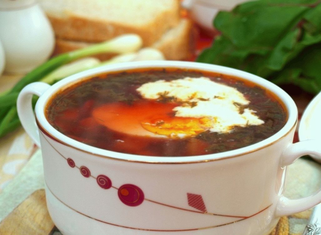 Velouté de courgettes et betteraves