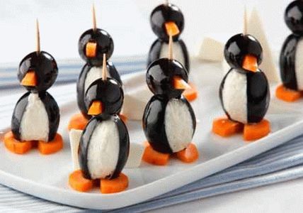 Pingouins olives