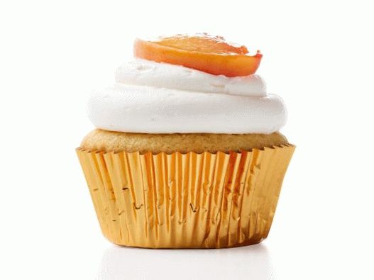 Photo Cupcakes avec pêches et crème à la vanille