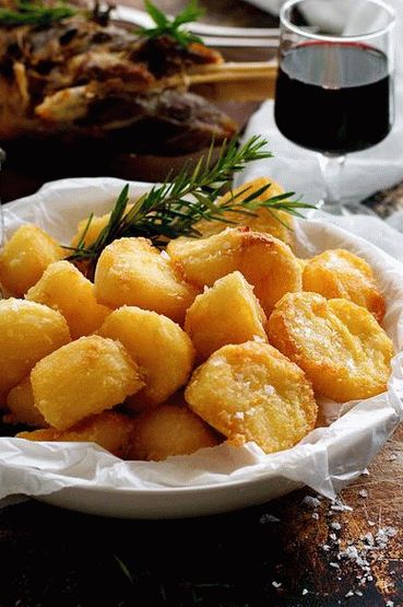 Photo de pommes de terre au four en allemand