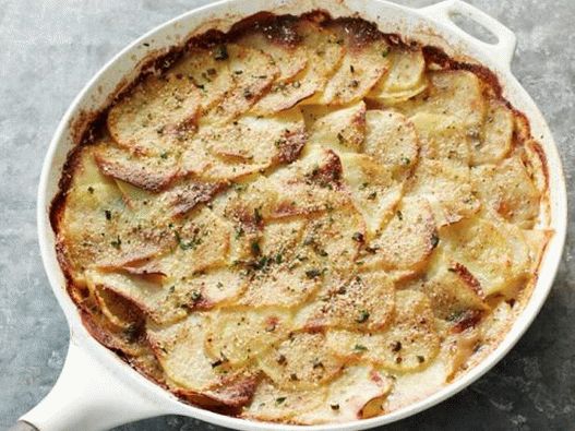Gratin de pommes de terre à l'ail