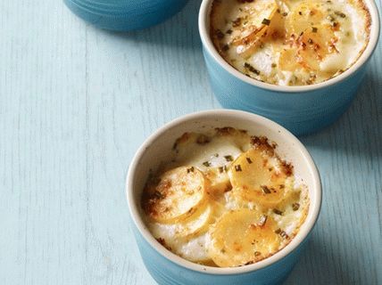 Photo gratin dauphinois dans un pot