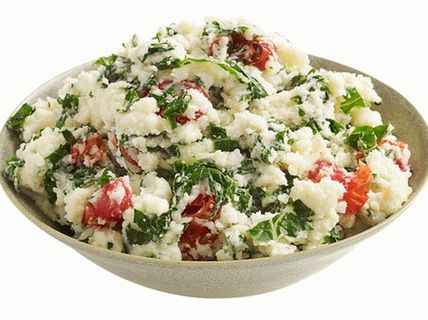 Photo Purée de pommes de terre au fromage et aux blettes