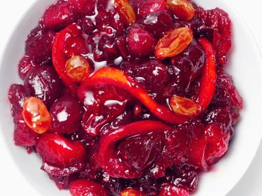Chutney aux agrumes et aux canneberges