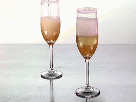 Photo cocktail avec champagne et gingembre