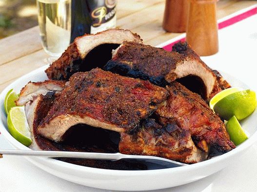 Photo Côtes levées dans une marinade sèche