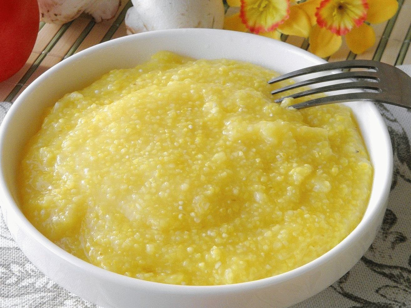 Bouillie de maïs aux oignons