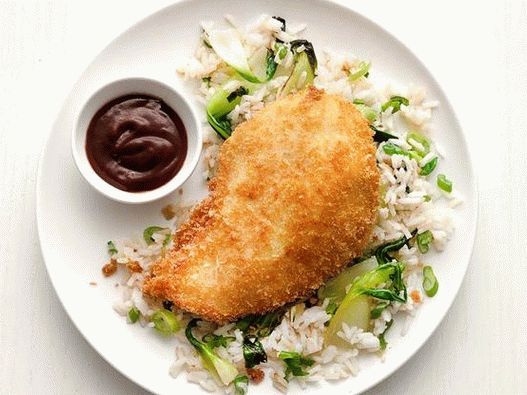 Photo de poulet katsu avec du riz au gingembre