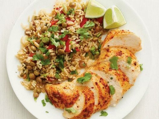 Photo Poulet des Caraïbes avec du riz dans une cocotte