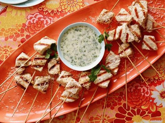 Espadon grillé à la sauce épicée à la noix de coco