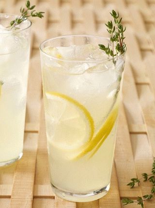 Photo limonade au thym