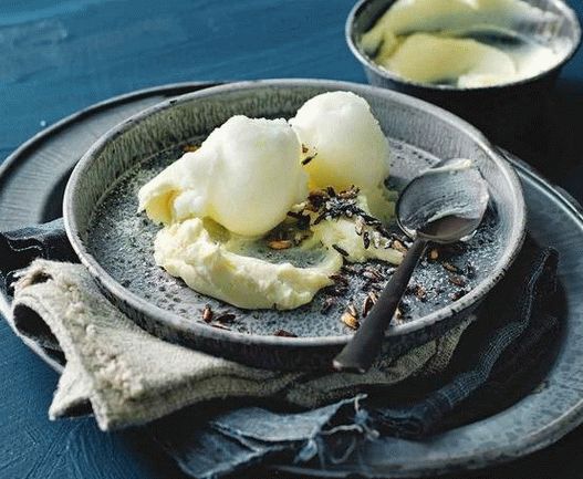 Photo Sorbet Au Yaourt Et Au Citron