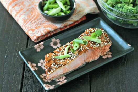 Photo saumon avec brocoli