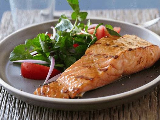 Photo Saumon à la moutarde au miel