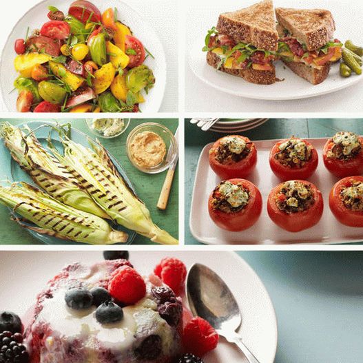 Photo Meilleurs plats de fruits et légumes d'été