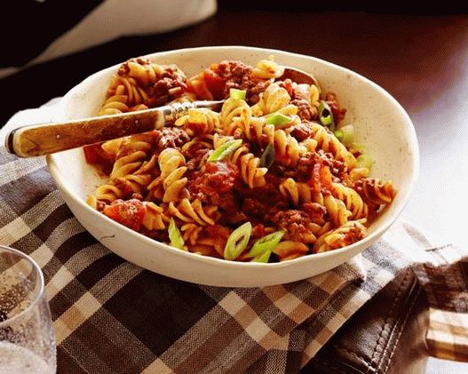 Photographie de plat - Pâtes au chili