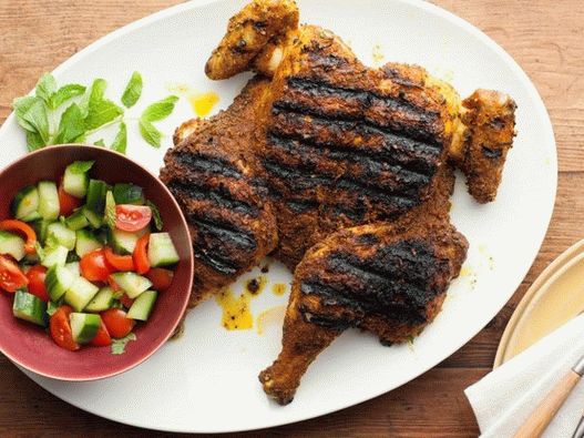 Poulet grillé au curry